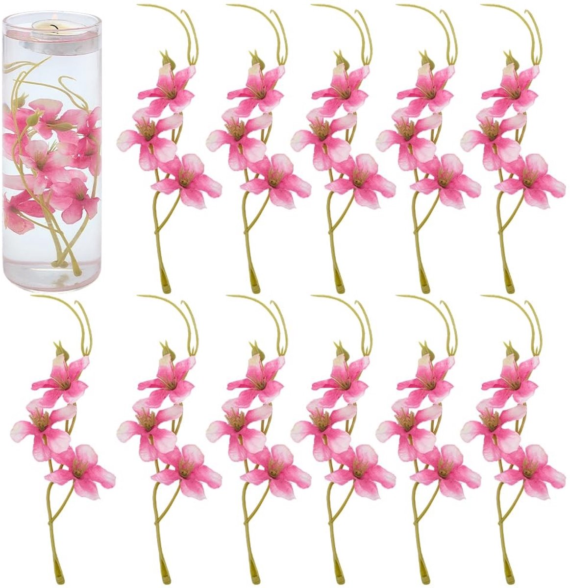 Dailygoods - 30 Stuks Kunstbloemen voor Bruiloften en Feestdecoratie