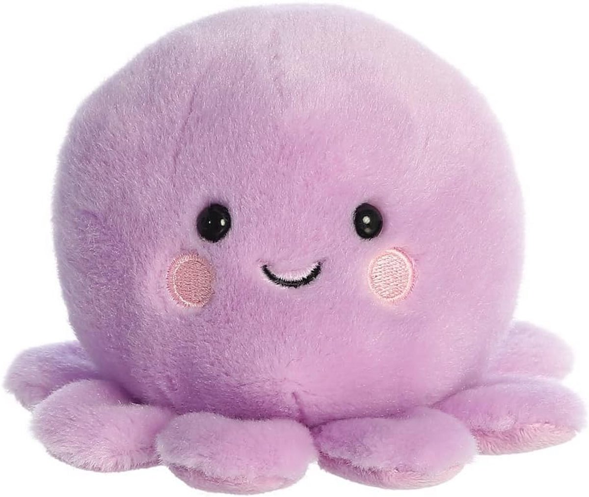 Pluche Dier - Knuffel Octopus - Spelen en Knuffelen - Gemaakt met gerecyclede materialen - 13 cm - Paars