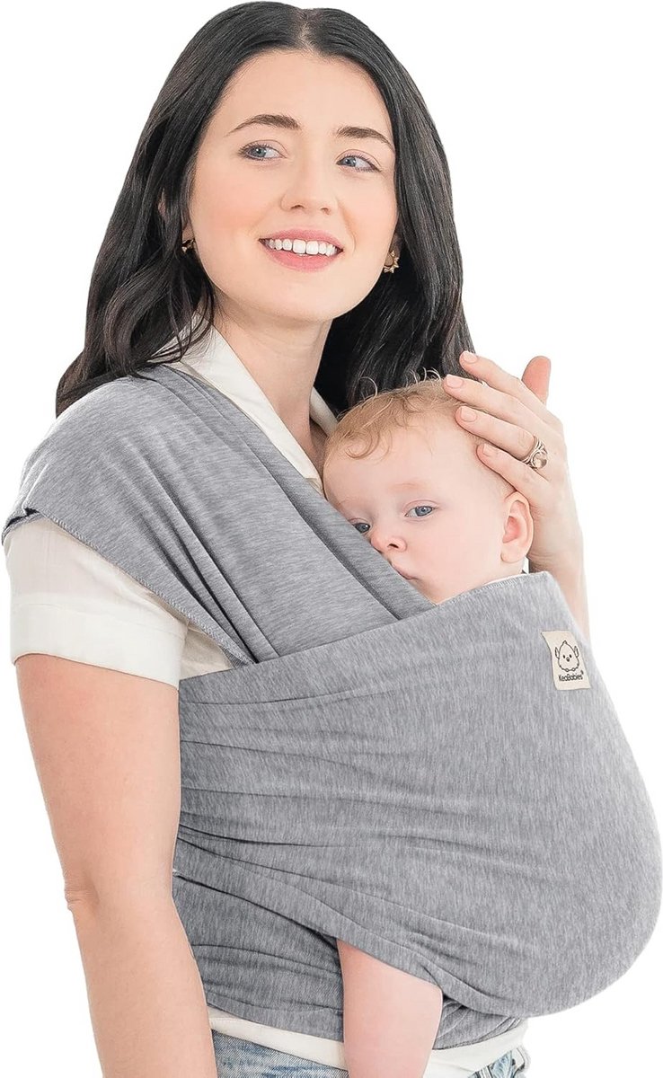 Baby Draagdoek - Babywikkel - Baby Knuffelen - Ergonomisch Ontwikkeld - Vanaf Geboorte - Classic Gray