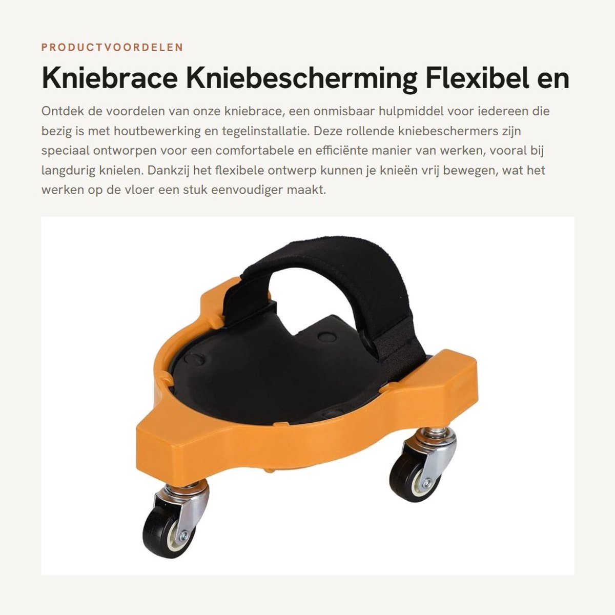 Dailygoods- Kniebrace Dames - Kniebrace Artrose - Kniebrace met Scharnieren - Kniebrace voor Houtbewerking - Comfortabel en Duurzaam - Vermindert Kniedruk - Kniebeschermer
