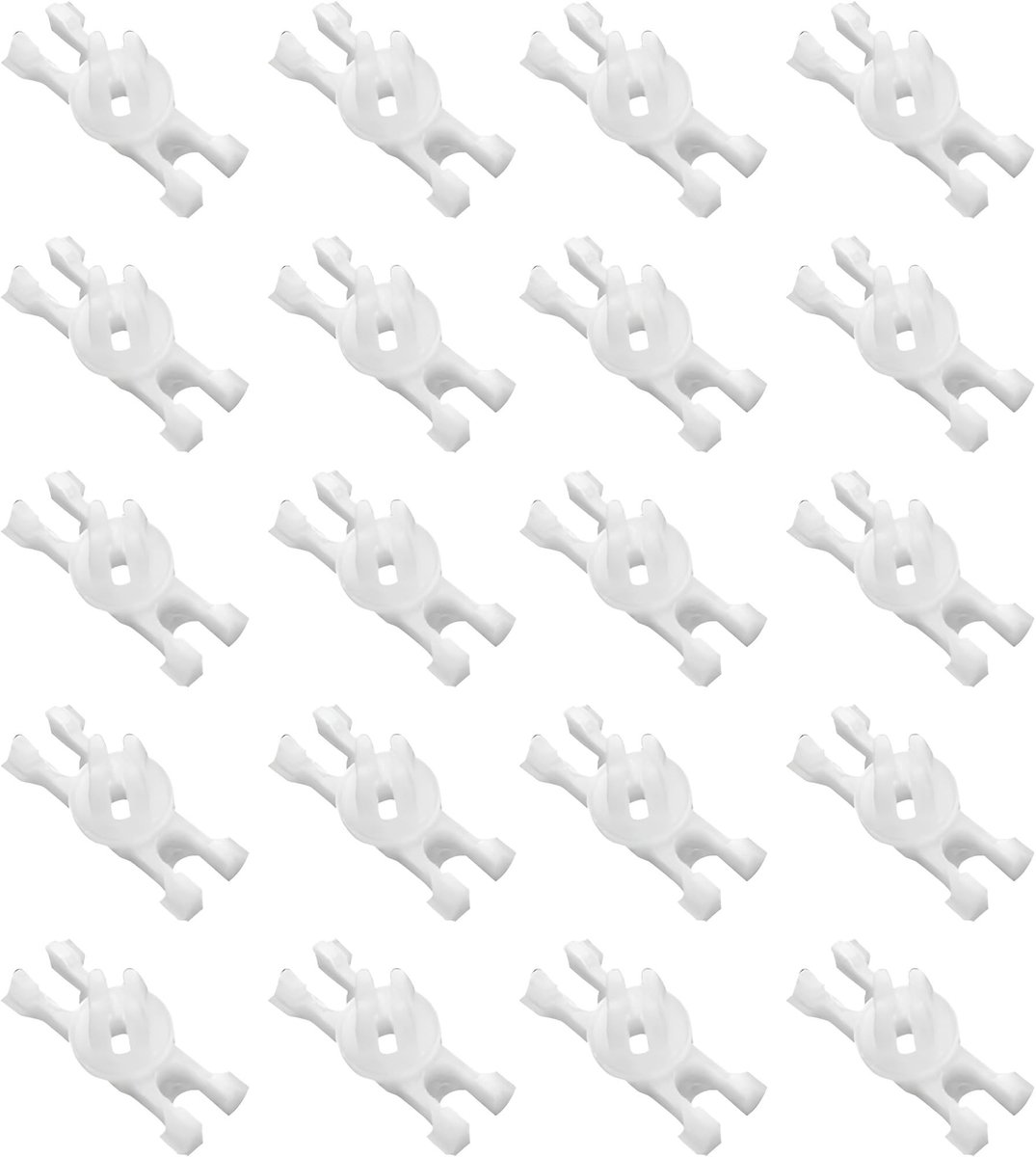 Dailygoods- Bevestigingsclips 20 stuks - Kunststof - Universeel - Robuust - Duurzaam - Corrosiebestendig - Afmetingen 8 x 11,8 x 16 mm - Autodeurbekledingclips