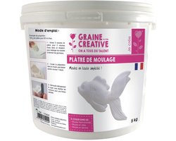 Gietgips - Knutselgips - Beeldhouwen en Gieten - Eenvoudig te Gebruiken - 5 kg - Wit