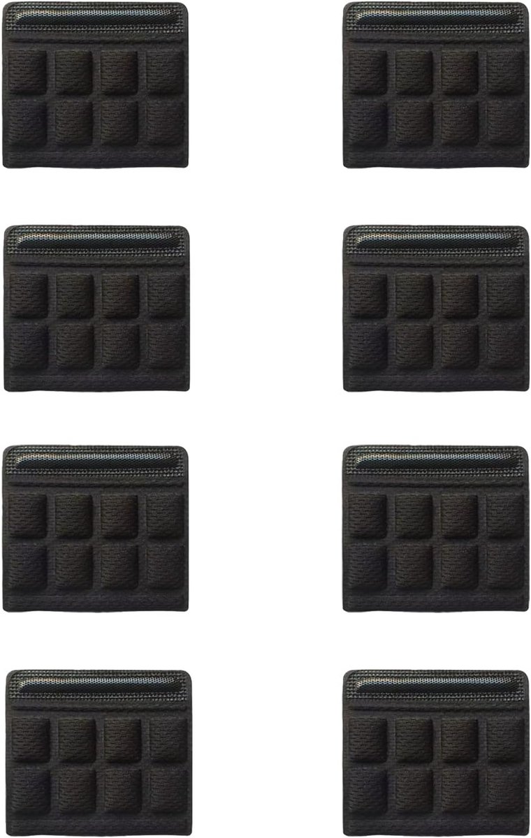 Helm Kin Pads - Kin Kussens - Comfortabel Fietsen - Zacht Schuim - 8 Stuks - Zwart