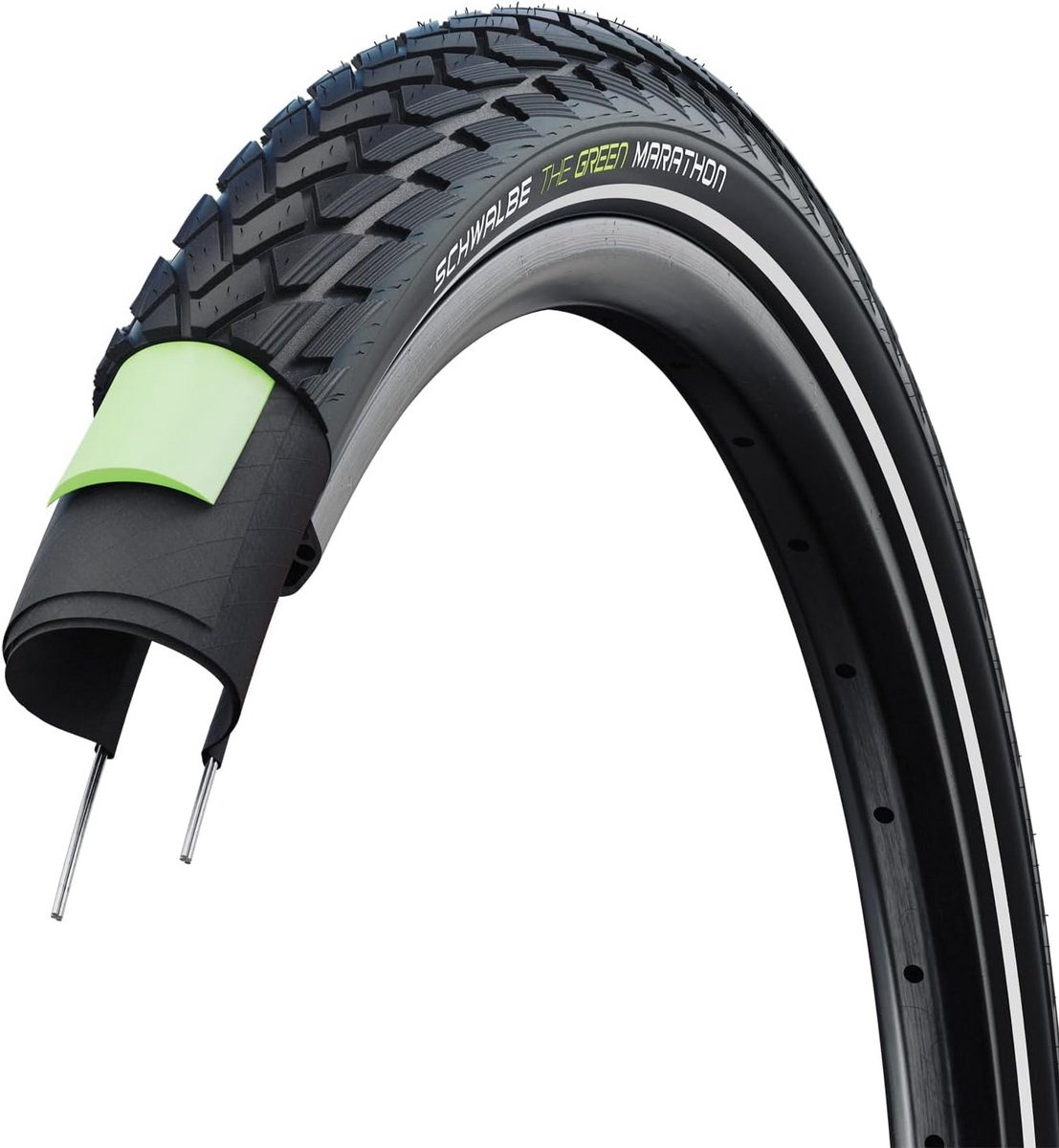 Fietsband Buitenband - Stadsfiets Band - Veilig Fietsen - Reflectie Zijkant - 28 x 1.00 inch - Zwart