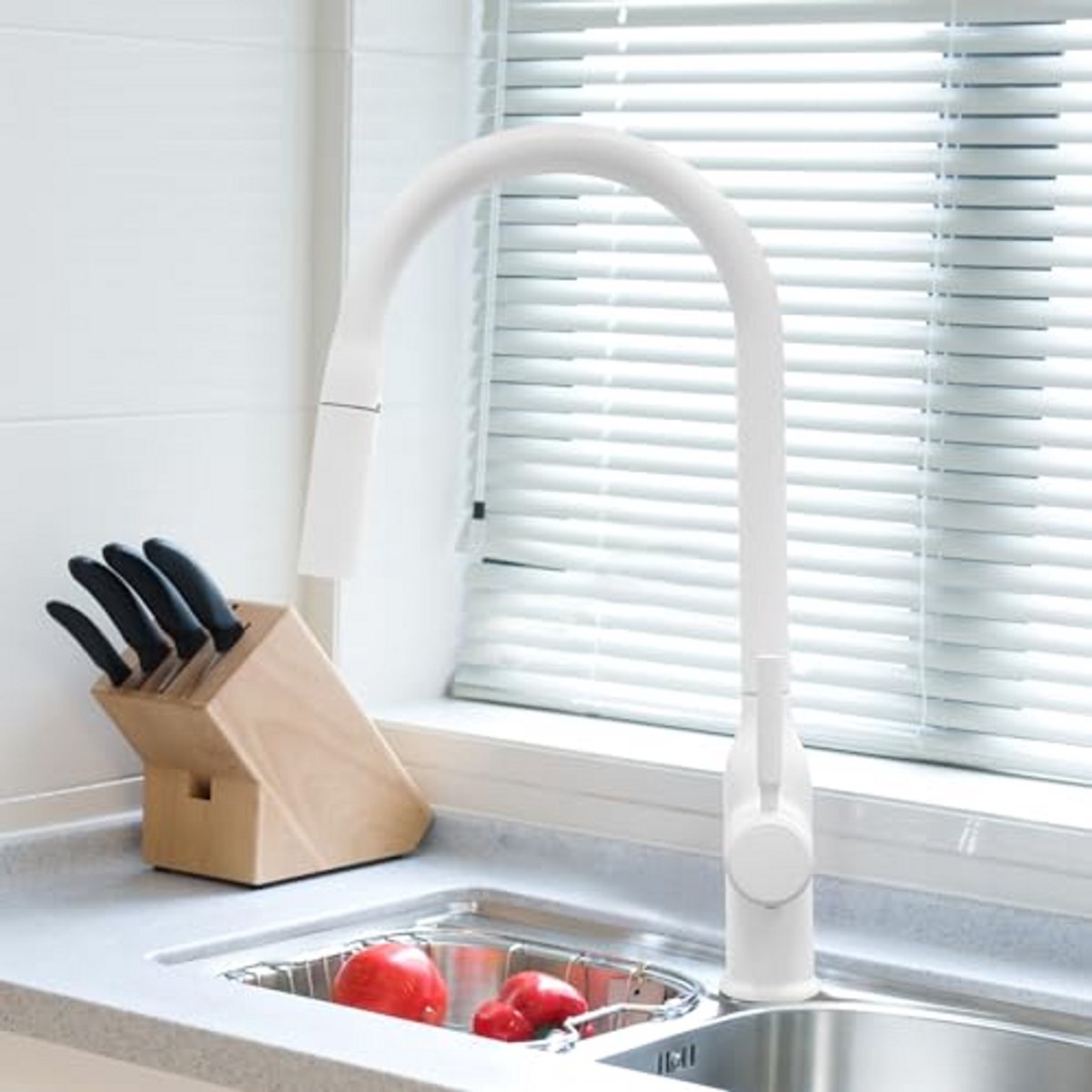 Keukenkraan Uittrekbaar - Spoelbak Mengkraan - Keuken Reinigen - 360 Graden Draaibaar - 60