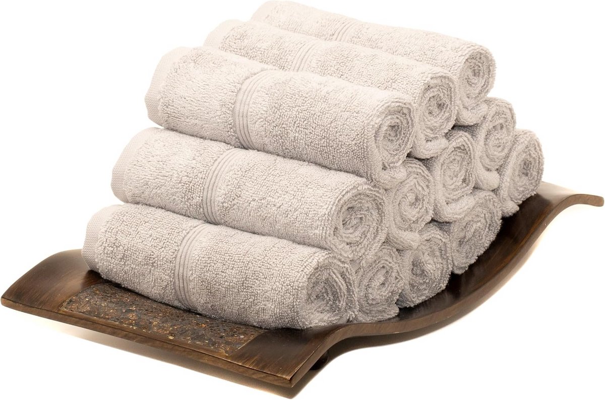 Washcloth Set - Gezichtsdoekjes - Dagelijkse Verzorging - Luxe Bamboo Katoen - 12 Stuks - 