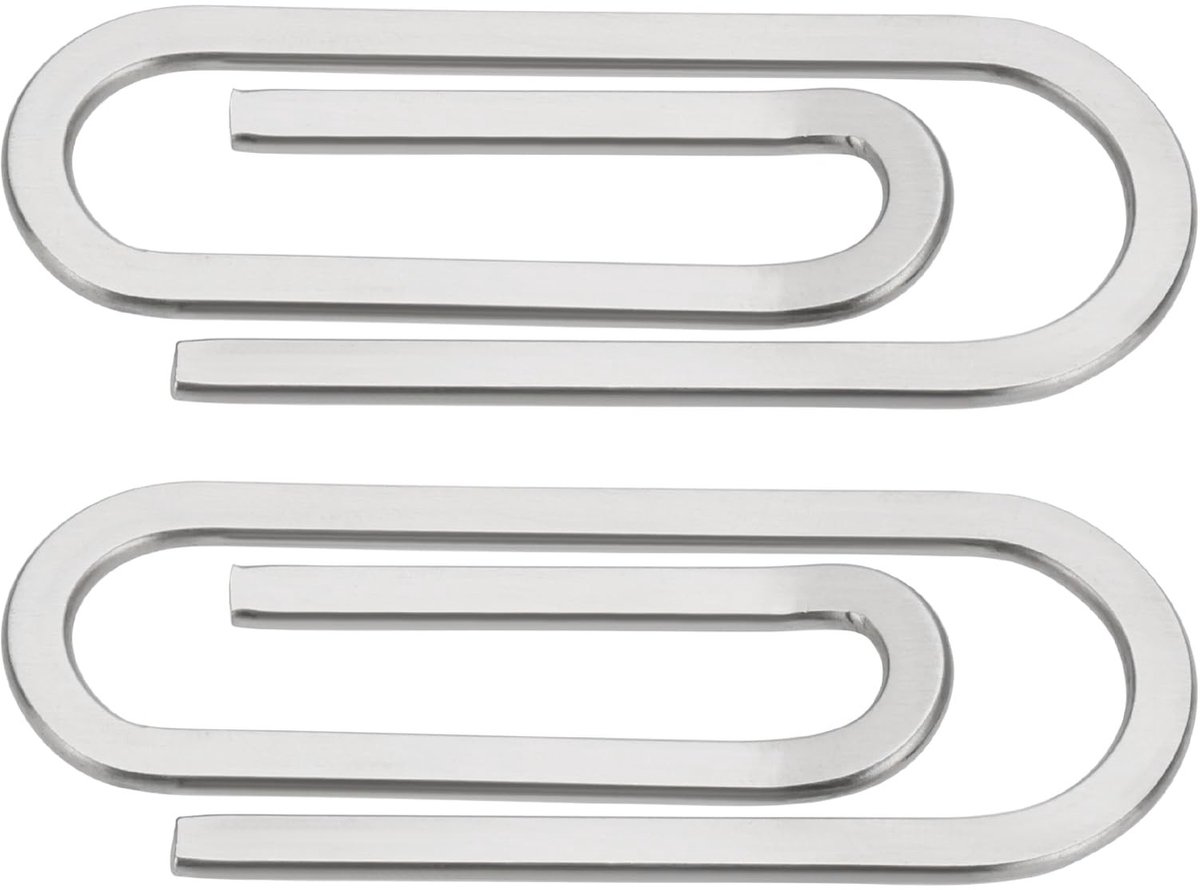 Dailygoods- Geldclip Minimalistisch Ontwerp - Roestvrij Staal - Lichtgewicht - 6,5 cm x 2,5 cm - Duurzaam - Stijlvol Design - Portemonnee
