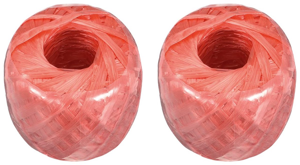 Dailygoods- Touw 100m - Polyester/Nylon - Huishoudelijk - DIY - Gebundelde Verpakking - Rood - Koord