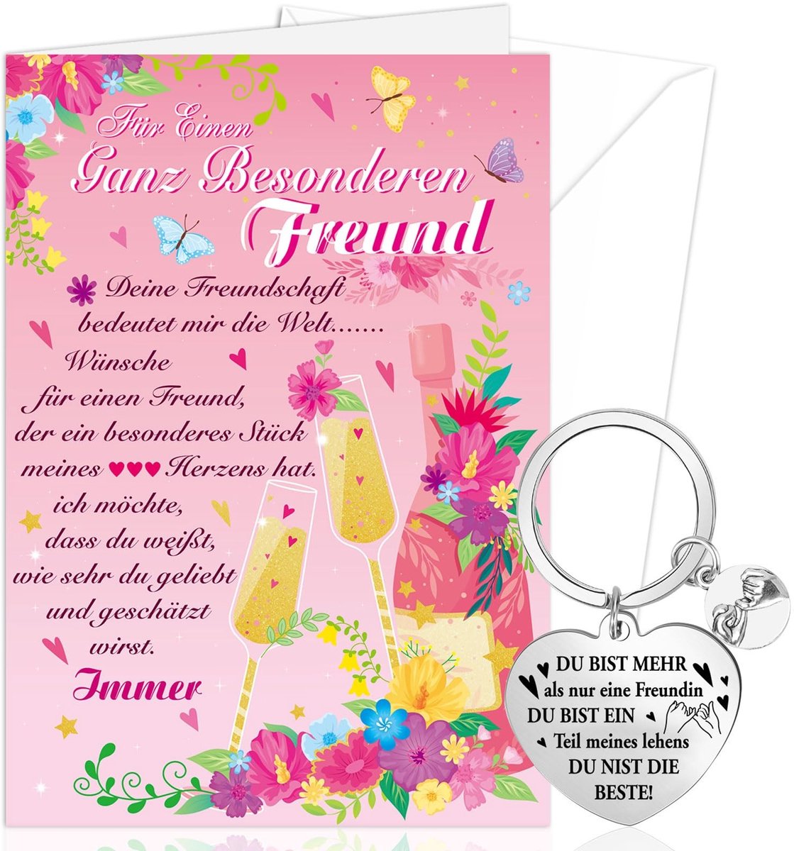 Dailygoods- Wenskaart voor Vriendinnen - Cadeaus voor Vrouwen - Cadeaus voor Beste Vriendin - Vriendschap - Persoonlijke Groet - Kaart