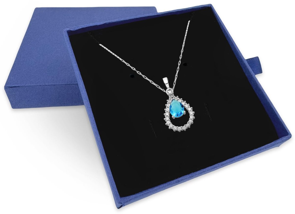Dailygoods- Sieradenbox - Geschenkdoos Papier - Cadeaudoos Klein - Sieraden Opslag - Duurzaam - Sponskussen