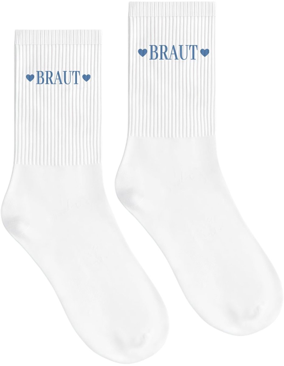 Dailygoods- Bruiloftssokken Elegant - Sokken met Bruidmotief - Universele Maat 36-42 - Huidvriendelijk - Comfortabel Draagcomfort - Perfect Bruid Cadeau