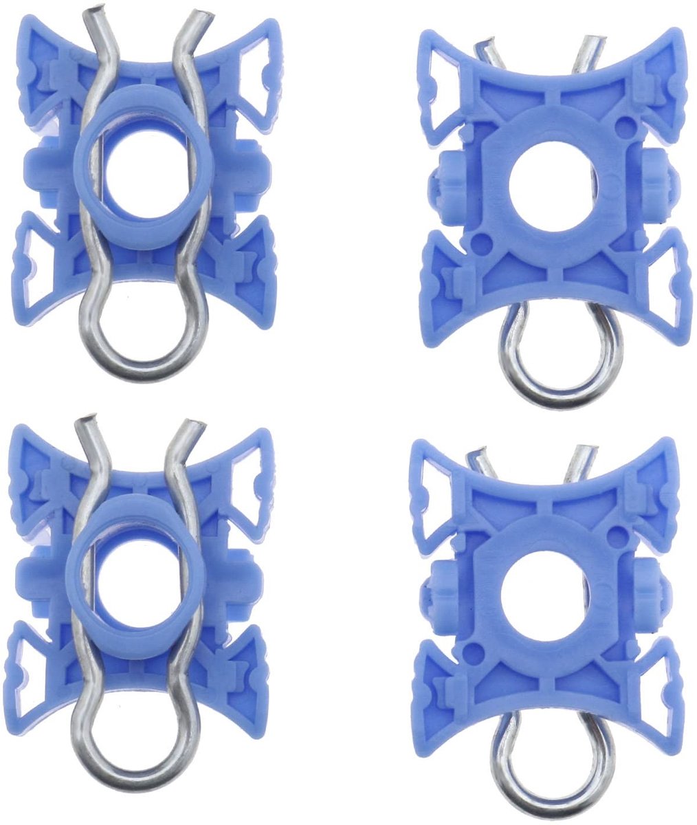Dailygoods- Schuifclips Set van 4 - Reserveonderdelen - Compatibel met Volvo 740/940/960/S80/XC70/XC90/V70/S60 - Voorruit - Gemakkelijk te vervangen - Referentienummer 3509416 - Raamclip