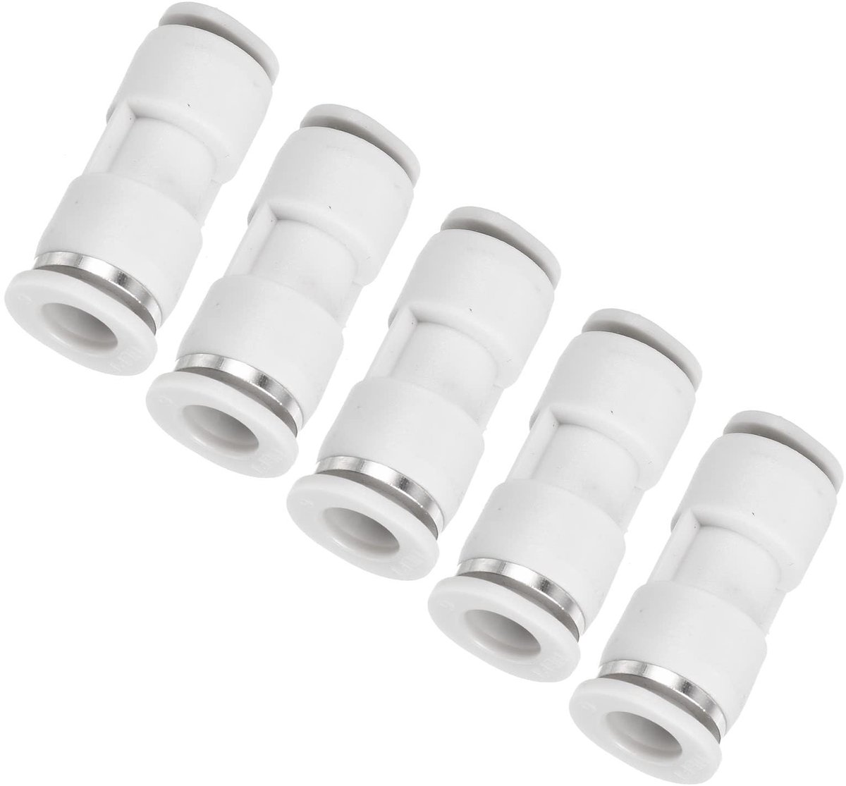 Dailygoods- Fittingen 6mm naar 3mm - 5 Stuks - Pneumatische Luchtslang Connectoren - Snelkoppeling - Eenvoudige Installatie - Lekvrij - Luchtconnector