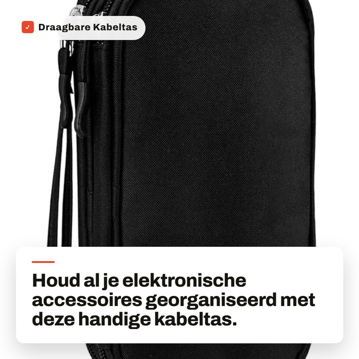 Dailygoods - Draagbare Kabeltas voor Organisatie van Elektronische Accessoires