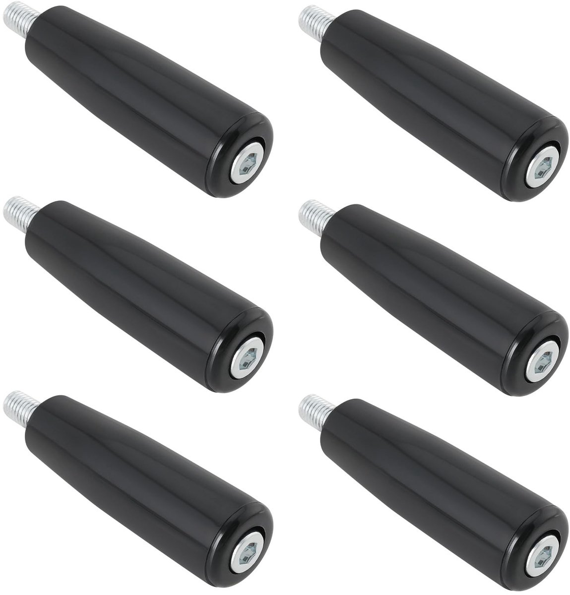 Dailygoods- Handgrepen Draaibaar - 6 Stuks - M10x18mm - Nylon - Comfortabel - Voor Houtbewerking en Draaibank - Crankhandvat