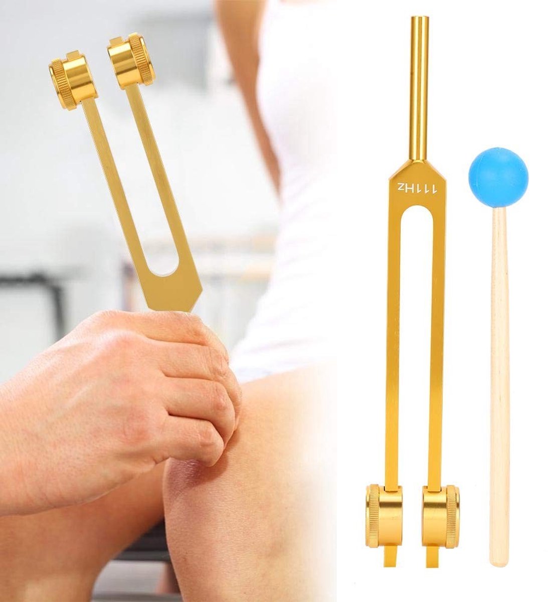 Dailygoods - Stemvork - Stemvork voor DNA-reparatie - Perfecte genezing - Aluminiumlegering - Yoga meditatie - Geschikt voor ontspanning en focus