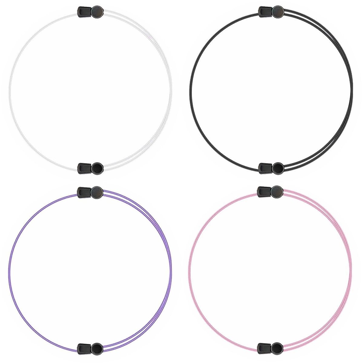 Dailygoods- Kledingtouwen 4 Stuks - Elastische Kledingtouwen - Verstelbare Kledingtouwen - Gereedschap voor Kleding - Accessoires voor Kleding - Duurzaam Touw 91 cm - Kledingaccessoires