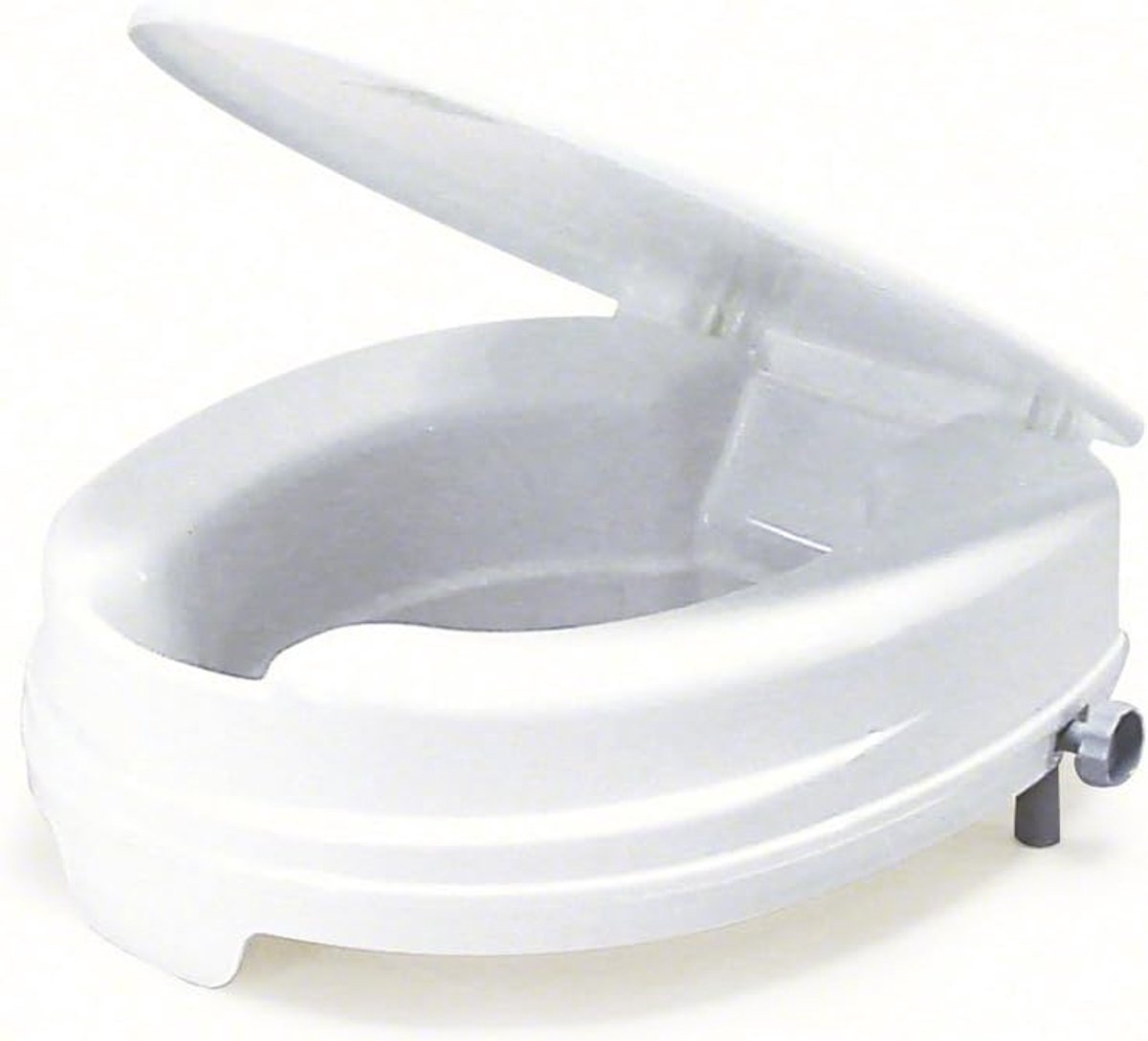 Toiletverhoger - WC opzetstuk - Comfortabel Zitten - Hygiënische uitsparing - 10 cm verhoging - Wit