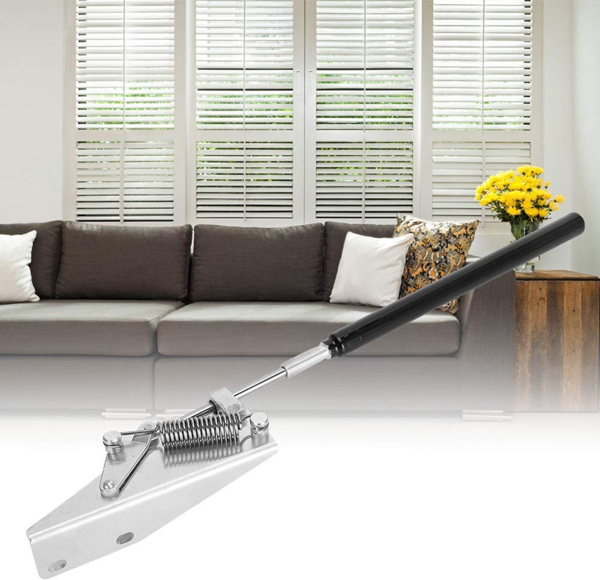 Dailygoods - Automatische Sluiteropener - Ventilatieopener - Corrosiebestendig - Aluminium - Raamopener - Voor algemeen gebruik - 34 cm