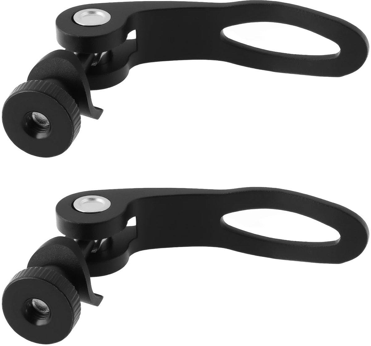 Dailygoods- Zadelpen Snelsluiting - Zadelpenklem - Zadelpen Pin M5x32mm - 2x - Geschikt voor Mountainbike/Vouwfiets - Zwart
