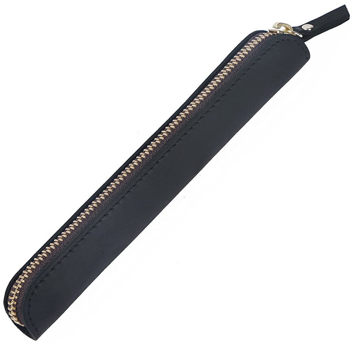Dailygoods- Pennenhouder met ritssluiting - Etui - Sleuteltas - Crazy Horse-leer - Waterdicht - Duurzaam en compact ontwerp