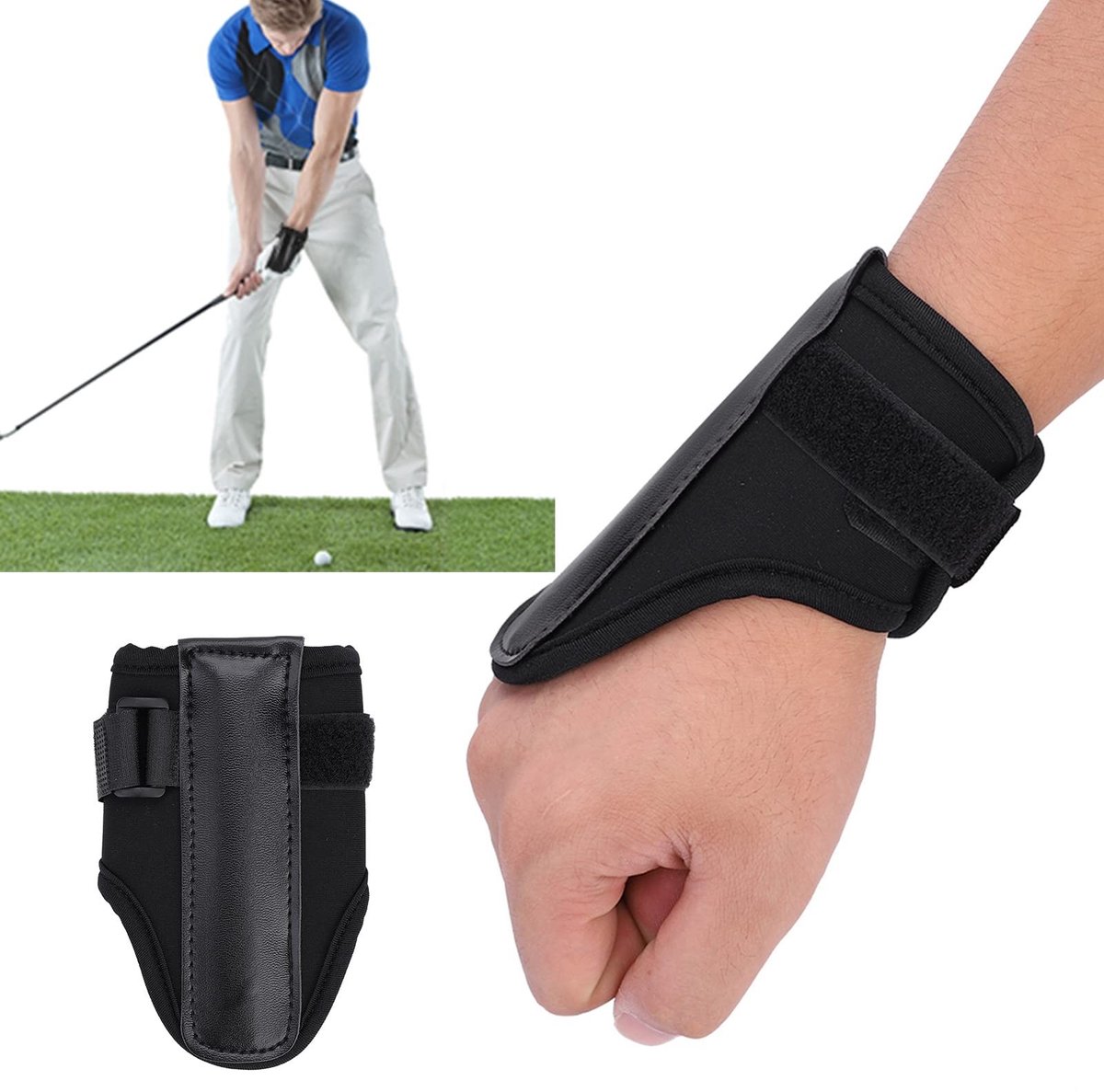 Dailygoods- Polshulp Verstelbaar - Golf Trainer - Zwaaitrainer - Trainingshulp - Correctie Arm - Bescherming Pols - Golftrainer