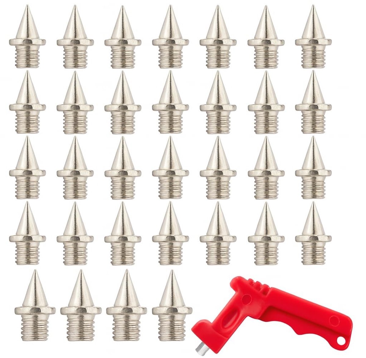 Dailygoods- Nagels 50 Stuks - Roestvrij Staal - 6 mm - Professionele Set - Hardloopschoenen - Duurzaam Ontwerp - Uitstekende Grip - Loopschoenen