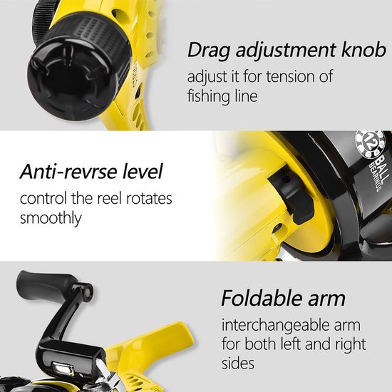 Solidchoice - Casting Fishing Reel - Robuuste en Roestvrije Hengelsport Molens van Solidchoice — afbeelding 2