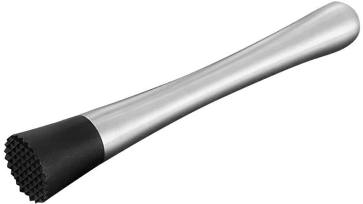 SPHProducts - RVS Twist Stokken - Cocktail Muddler - Set van 2 Stuks - Perfect voor Mixen - Makkelijk te Reinigen - Geschikt voor Drankjes - RVS