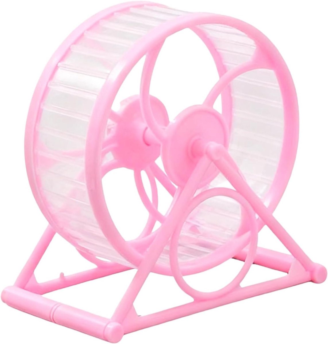 Hamster Oefenwiel - Loopwiel Knaagdier - Dieren Beweging - Anti-Knel Ontwerp - 15x15x5 cm - Roze