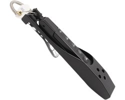 Hengelgrijper Visklem - Vislipgrijper Visvangsttool - Vissen Controleren - Dierentandvormige Randen - 21 cm Lengte - Zwart