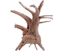 Aquarium Drijfhout Ornament - Decoratie Hout Aquarium - Natuurlijke Inrichting - Verbergplaats Vissen - 10 cm - Houtkleur