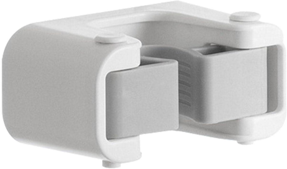 Mop Clips - Dweilhouder Bezemclip - Opruimen Huis - Zelfklevend - 17 cm - Wit