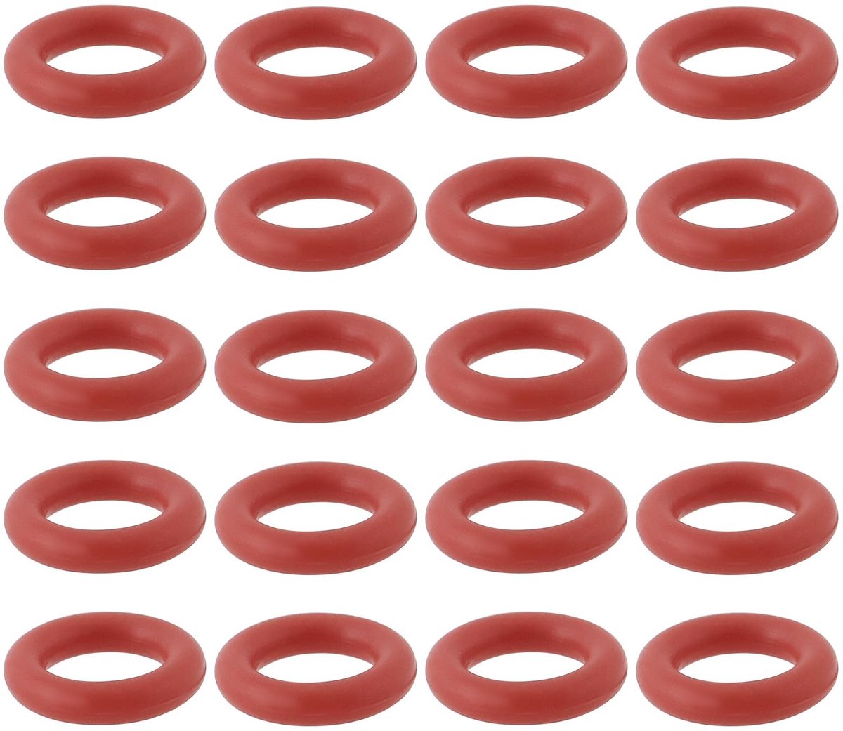 ONF3 - Silicone O-Ringen - 100 stuks - 70A durometer - 7x4x1.5mm voor EATC - temperatuurcontrollers - waterdicht en flexibel - geschikt voor HVA...