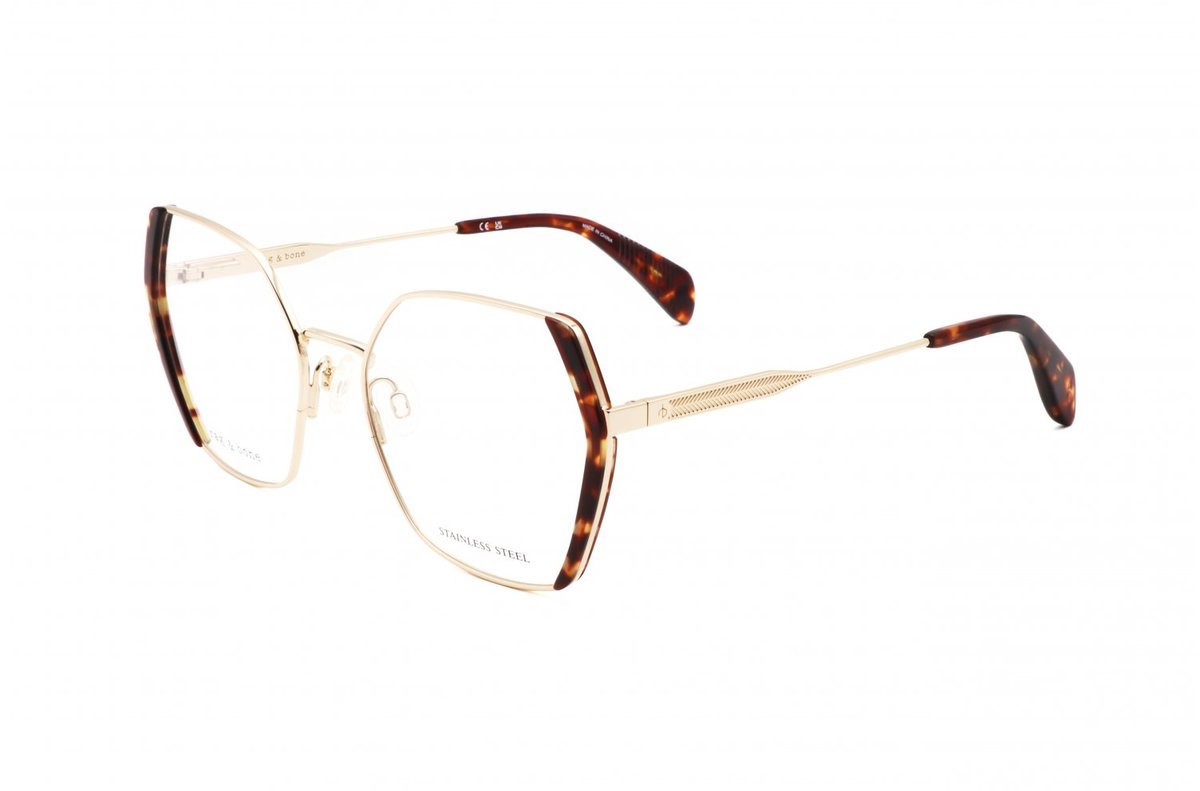 Rag & Bone RNB3079/G Gold havana 53/18/140 WOMAN Brilmonturen