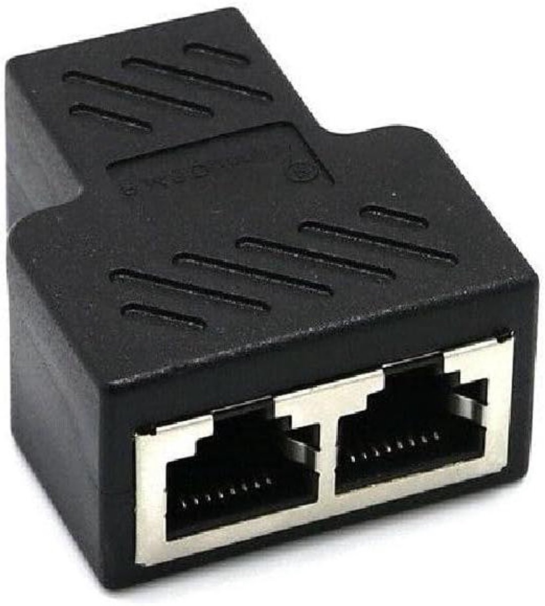 Netwerk Splitter Adapter - Ethernet Splitter Kabel - Netwerk Verbindingen Uitbreiden - Twee Apparaten Delen - 2 Stuks - Zwart