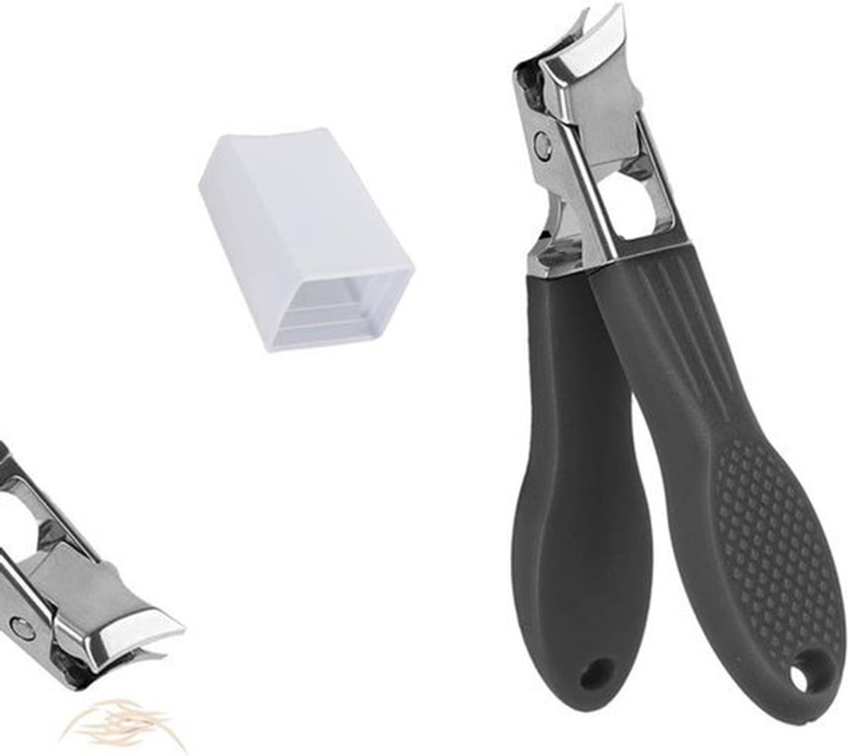 Oblique Nagelknipper RVS - Antispat - Grote Opening - Voor Mensen en Huisdieren