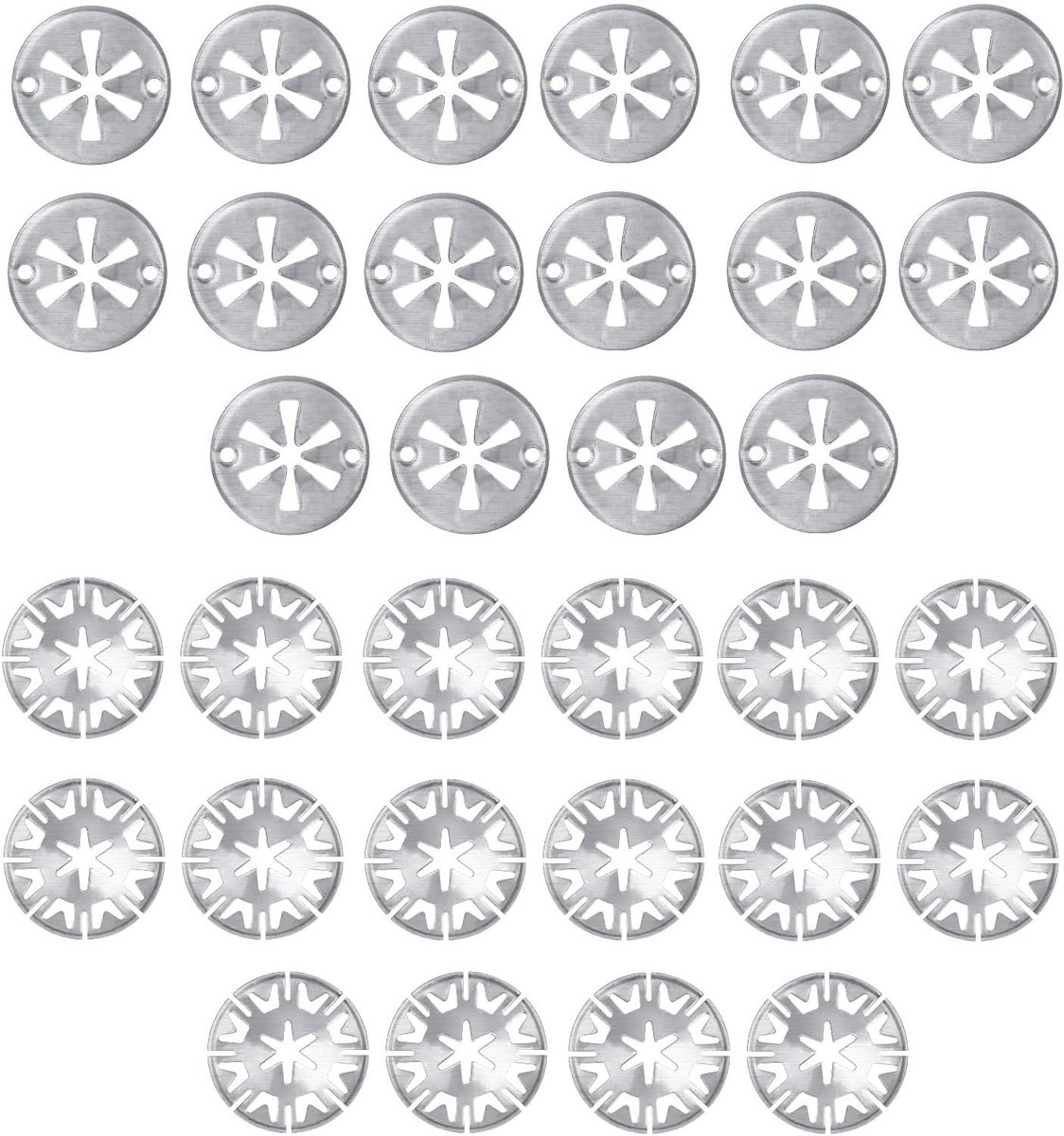aladdien - Klemmen voor Hitteschilden - Spanschijven Assortiment - Hittebestendig - 32 Stuks - Veerringen en Borgringen - Voor Auto's - Mangaanstaal