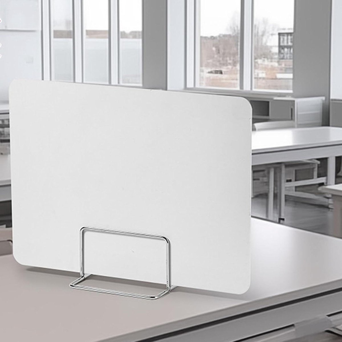 Bureauverdelers - Privacy paneel - Meer focus - Geluiddicht materiaal - 40x30cm - Wit