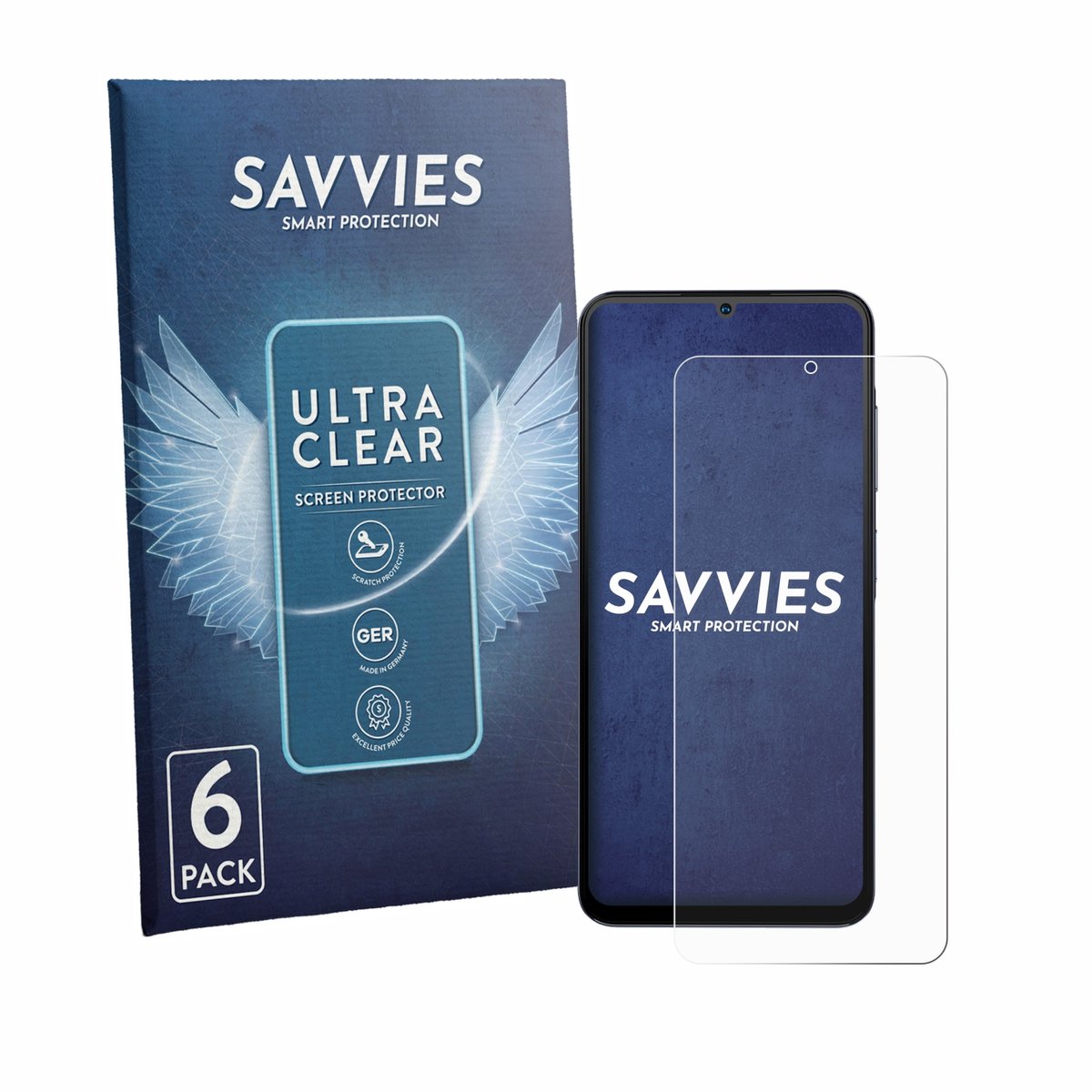 Savvies - Screenprotector voor Hotwav A56 - Folie Beschermfolie transparant 6 Stuks