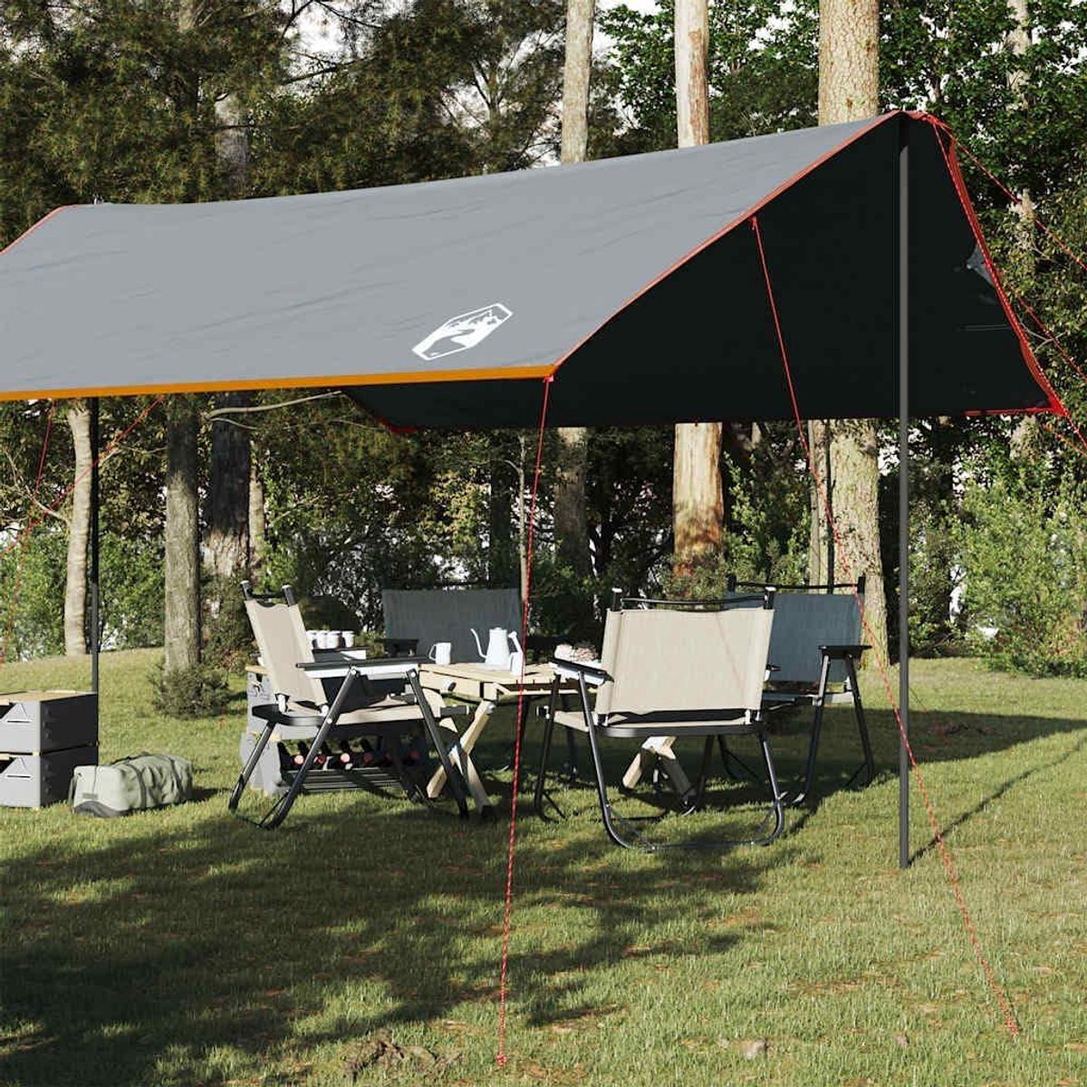 Oranje Tarp - Tentzeil Overkapping - Outdoor Bescherming - Waterdicht Oxford Materiaal - 460 x 305 x 210 cm - Oranje