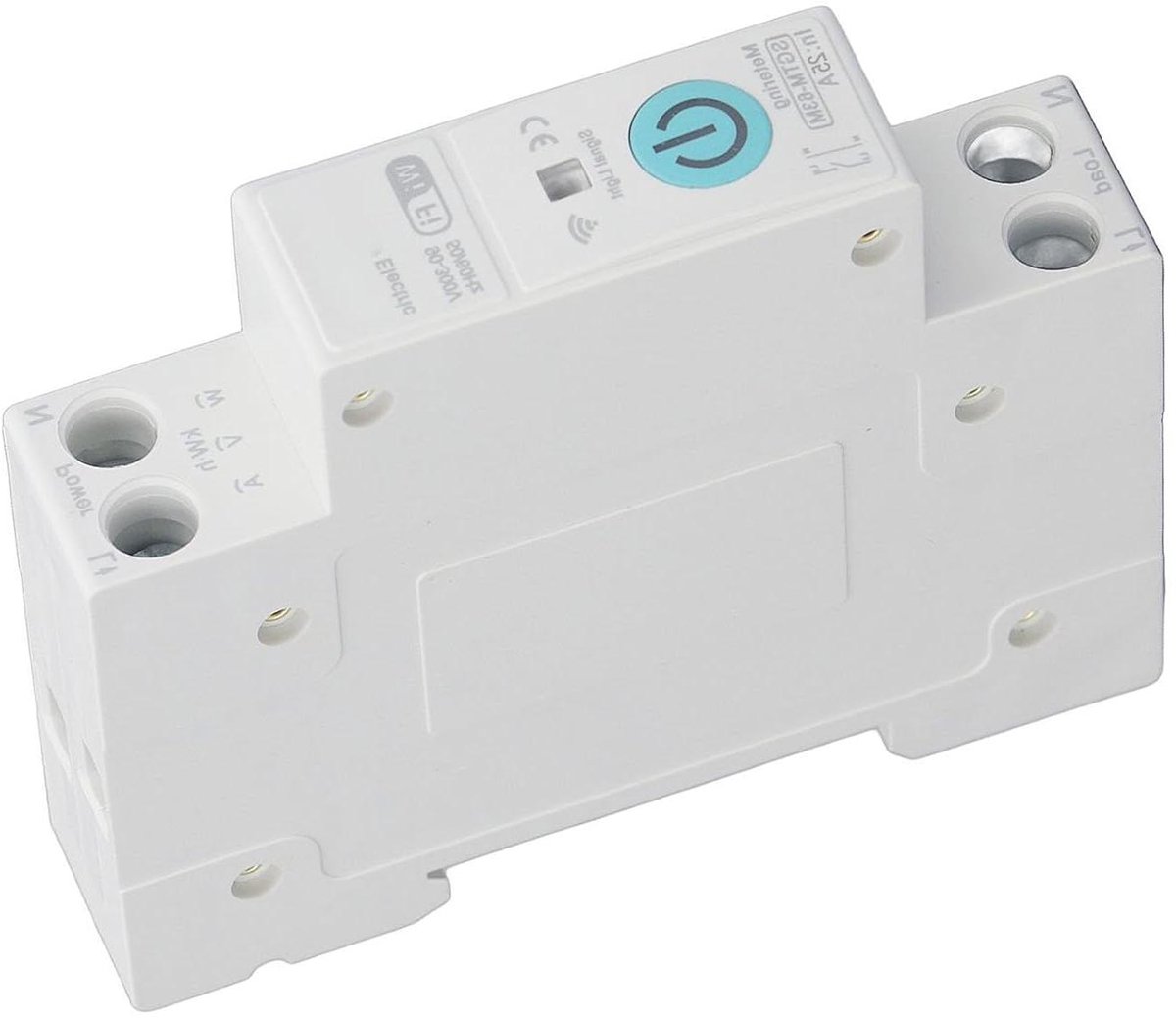 Slimme Stroomonderbreker - WiFi Schakelaar Automatisering - Energie Besparen - Spraakgestuurde Bediening - AC 90-300V 25A - Wit