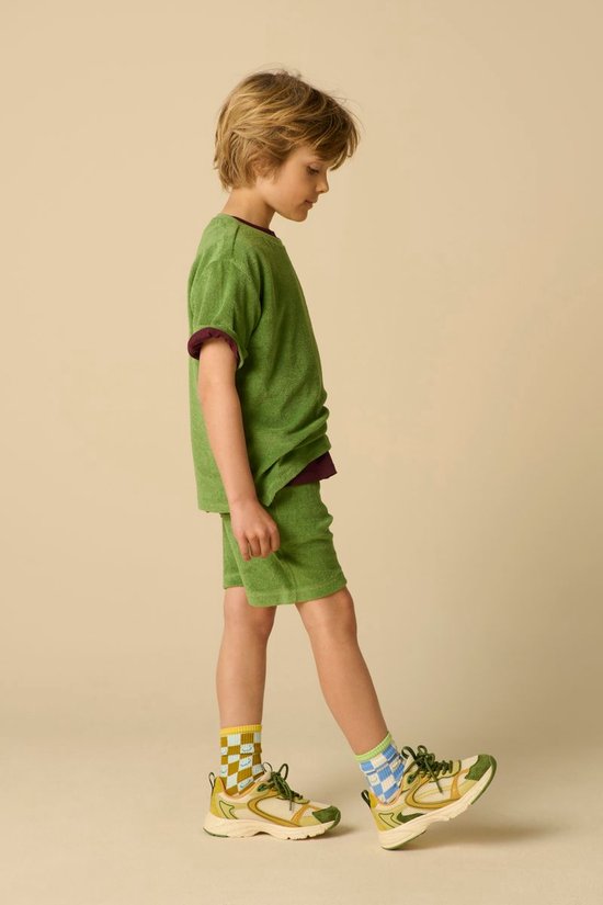 Groene Badstof Pull On Short