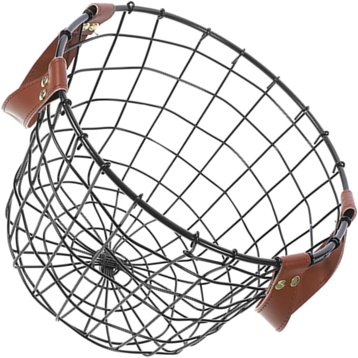 Opbergmand Brandhout - Houtmand Dekenmand - Haardhout Opslag - Duurzame IJzeren Constructie - 26.5 cm - Diverse Kleuren