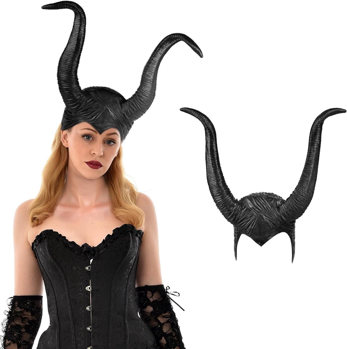 Donkere Steampunk Gothic Heks Hoofdband voor Volwassenen - Perfect voor Halloween Cosplay en Feestaccessoires