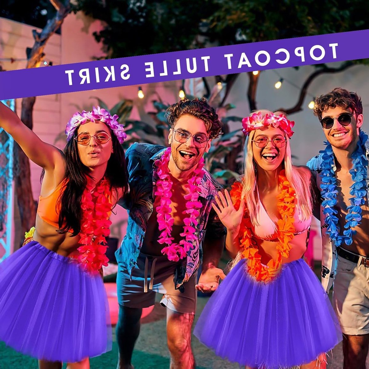 Retro Tutu Rok voor Dames met Drie Lagen Tulle, Perfect voor Halloween, Feest en Festivals