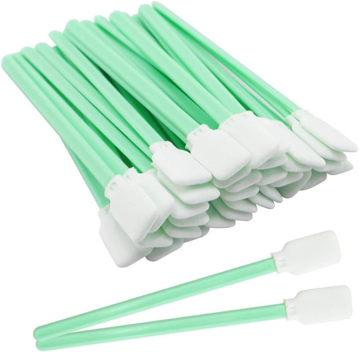 Set van 100 Schoonmaakstokken, Katoenen Swabs, Sponsstokken voor Multifunctionele Reiniging van Printkop en Camera, Ideaal voor Nauwkeurige Onderhoudsbeurten