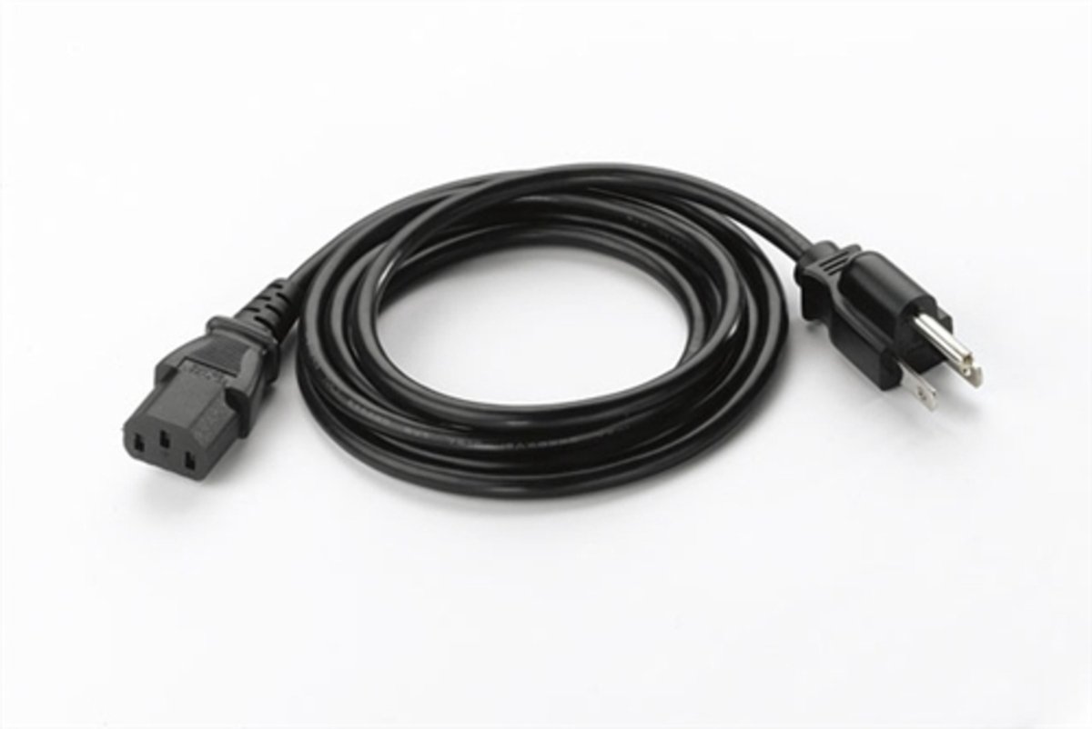 Zebra power cord, C13, US
