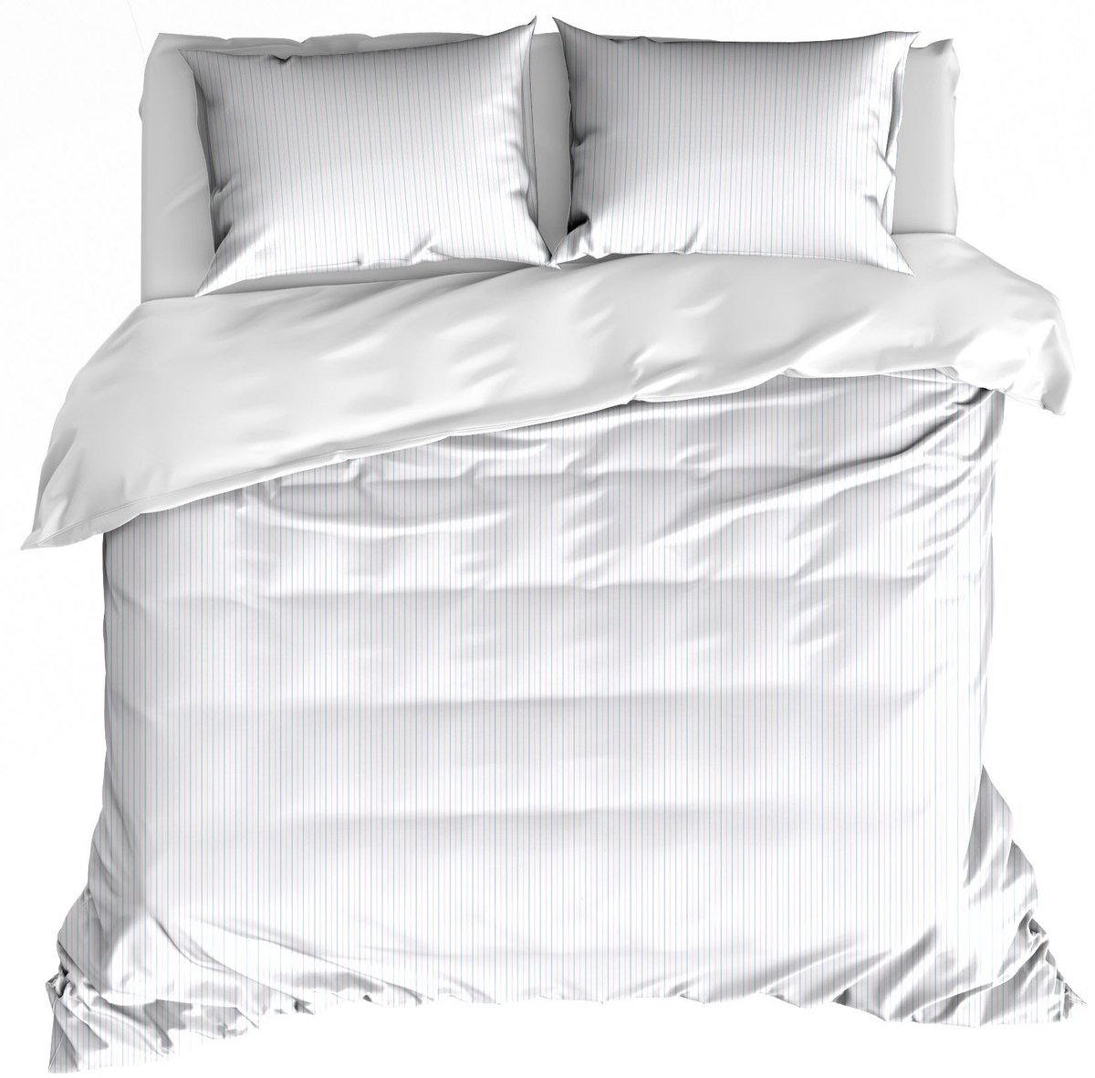 De Witte Lietaer Dekbedovertrek Lola Sky Blue - 200 x 200/220 + (2x) 60 x 70 cm - Katoen Percal