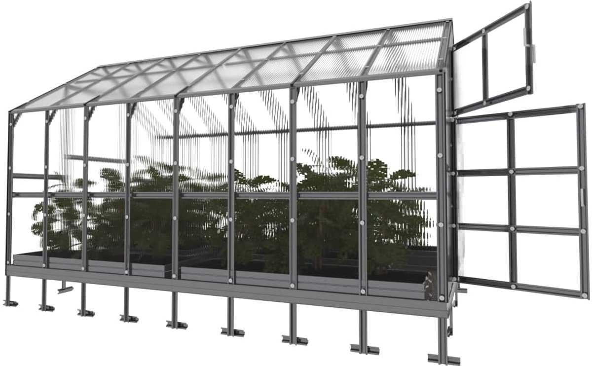Klasika Serre de jardin en polycarbonate 2,35x4,12m 9,64m² House
